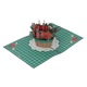Felicitare 3D YANYXR cos flori detalii popup multicolor 17.8x12.7cm set