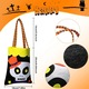 Set 4 Genti Tote Halloween, YANYXR, portocaliu negru, 25x18cm