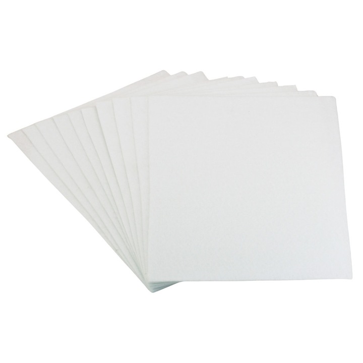 Set 10 coli fetru alb, A4, 1.5 mm, OnemisFlot