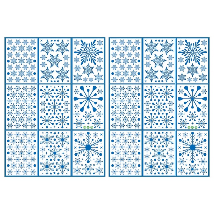 YANYXR többszínű dekoratív ablakmatrica szett, 2 db, 21x30cm
