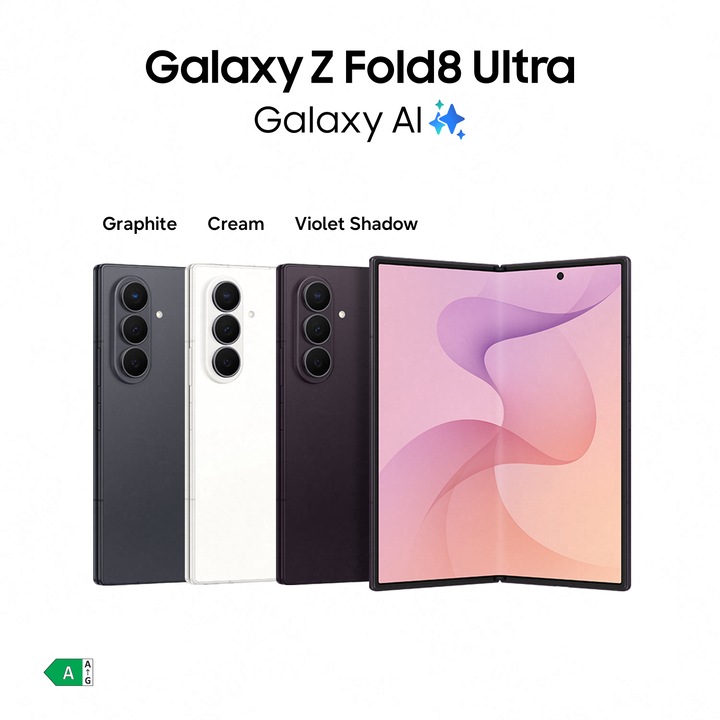 Samsung Galaxy Z Fold8 Ultra Mobiltelefon, 12GB RAM, 1TB, 5G, Krém