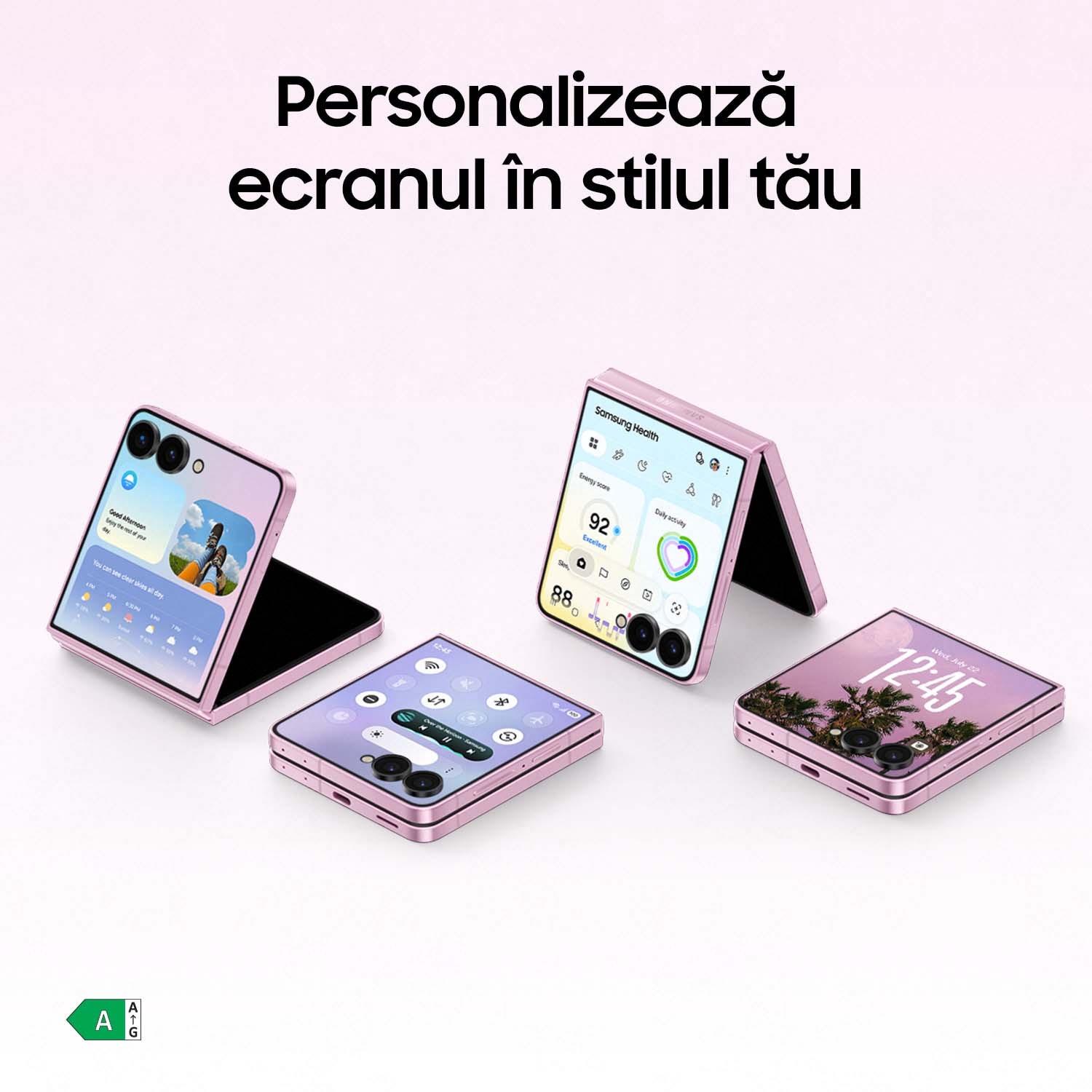 Telefon mobil Samsung Galaxy Z Flip8, 12GB RAM, 512GB, 5G, Pink
