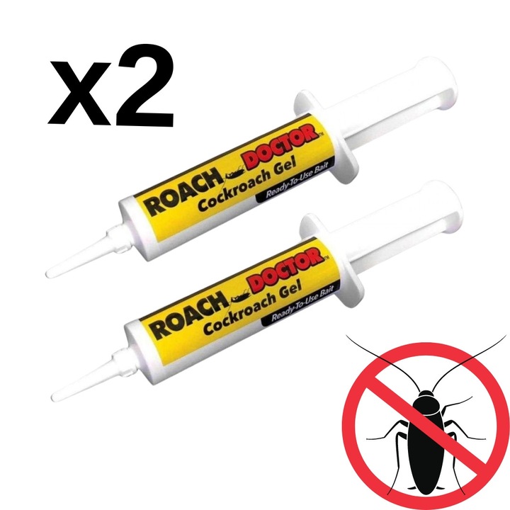 Set 2 x Gel solutie anti gandaci Aymax® Roach DR, seringa, efect foarte puternic si eficient