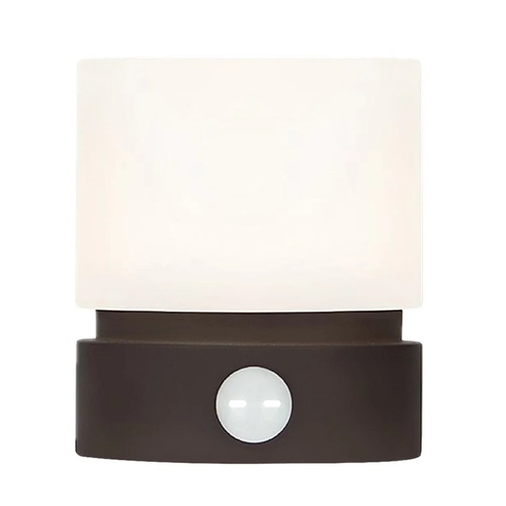Lampa de veghe ZYBLSSBB LSM2xh4316-BCS0043598, LED dimabila cu temporizator 90 min si mod somn, reincarcabila, lumina calda, maro