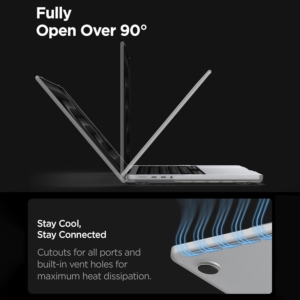 Husa pentru MacBook Pro 16" (2021 / 2023 / 2024 / 2026) - Spigen Airskin (ACS11526) - Frost Clear