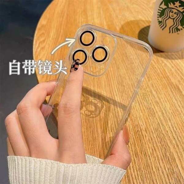 Husa Flip Flippy transparenta pentru Apple iPhone 15promax, TPU gros 1.5mm antisoc, protectie camera si ecran, material rezistent la ingalbenire, husa subtire flexibila anti-caderi