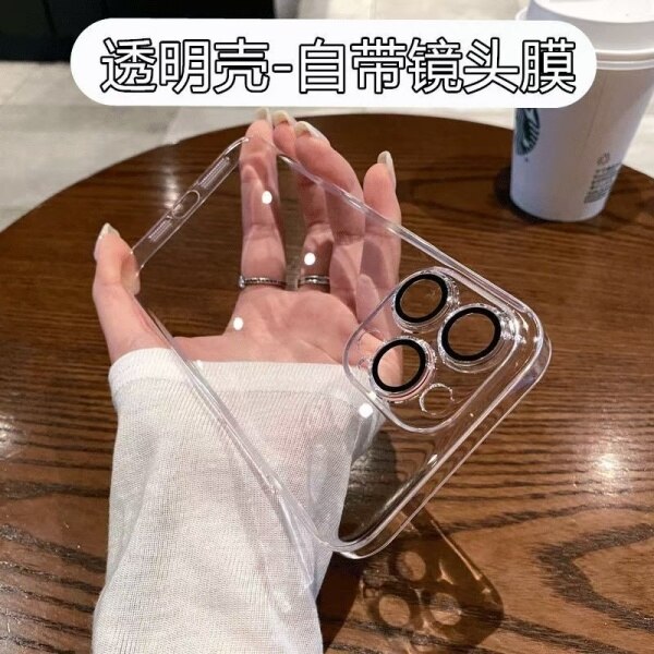 Husa Flip Flippy transparenta pentru Apple iPhone 15promax, TPU gros 1.5mm antisoc, protectie camera si ecran, material rezistent la ingalbenire, husa subtire flexibila anti-caderi