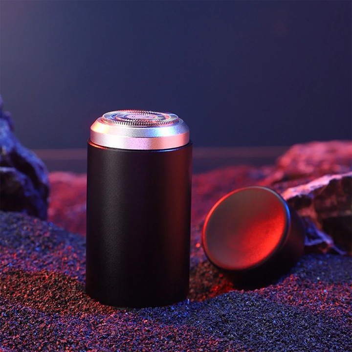YANYXR hordozható elektromos borotva, USB, fekete, 7x3.5x3.5cm