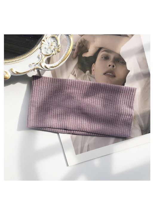 Banderola sport elastica lana, lata, culoare uni, marime universala