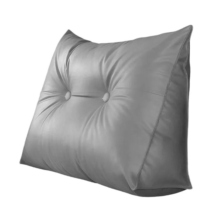 Perna triunghiulara suport spate 80x50x20cm, husa lavabila, bej