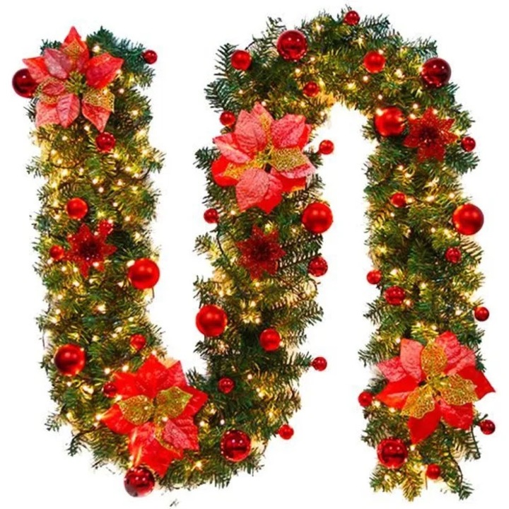 Ghirlanda Craciun LED 2.7m PVC 25x270cm