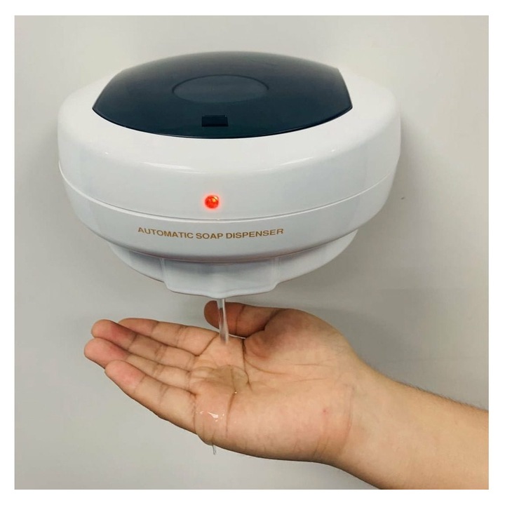 Dispenser automat de sapun si lotiune cu senzor infrarosu, alb
