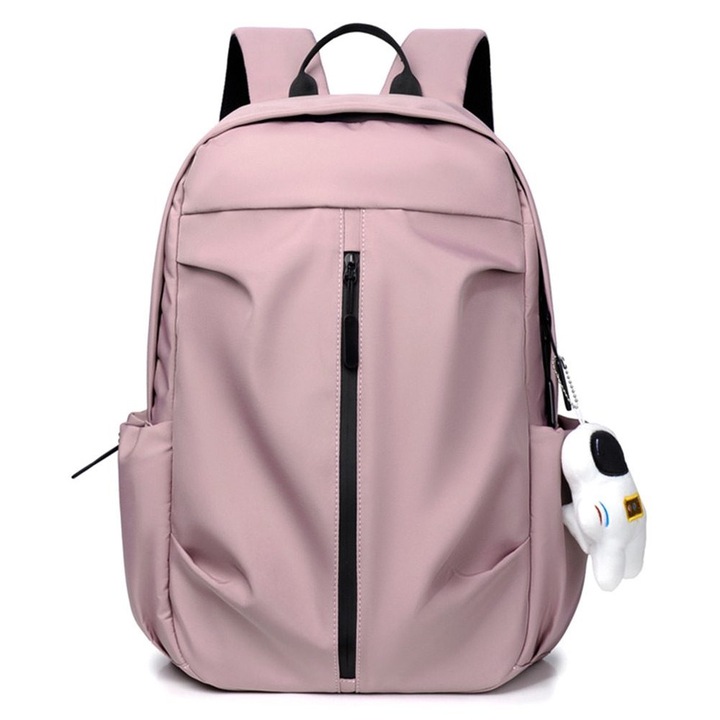 Rucsac laptop antifurt capacitate mare roz