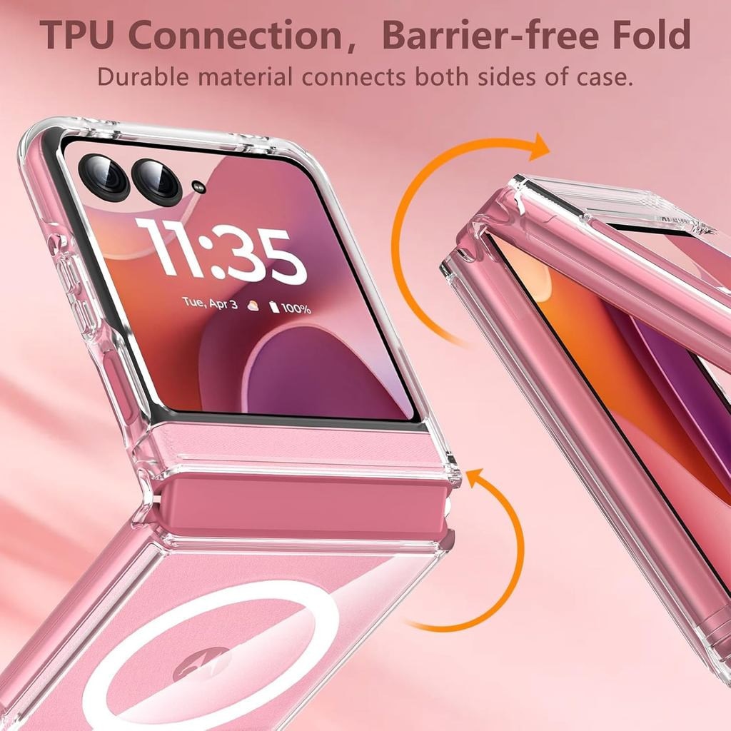 Carcasa transparenta slim rezistenta la zgarieturi pentru Motorola Razr 70 60 50 2026 2025 2024