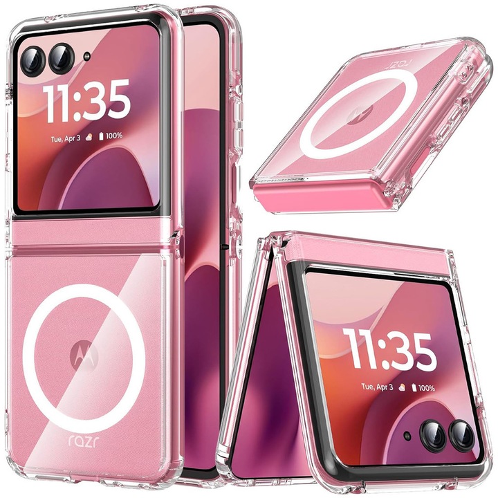 Carcasa transparenta slim rezistenta la zgarieturi pentru Motorola Razr 70 60 50 2026 2025 2024