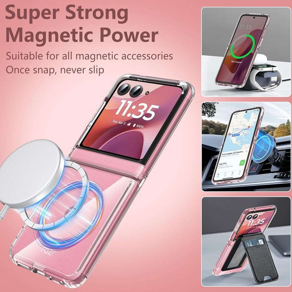 Carcasa transparenta slim rezistenta la zgarieturi pentru Motorola Razr 70 60 50 2026 2025 2024