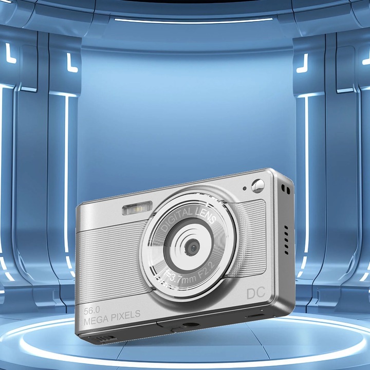 YANYXR kompakt fényképezőgép 56MP autofókusz automatikus HD kijelző 2.8 hüvelyk 9.8x6x2.4cm