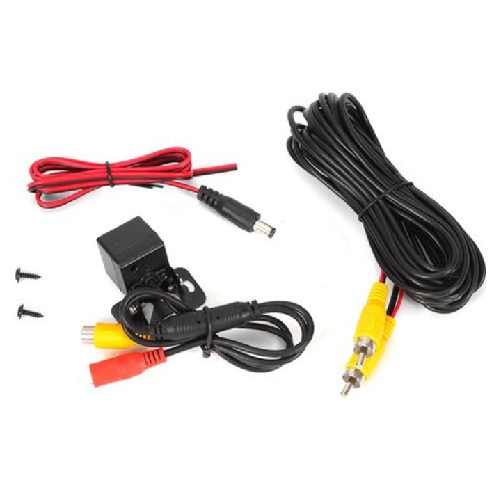 Camera de recul CCD 170 grade, LED, vizibilitate nocturna, rezistenta la apa