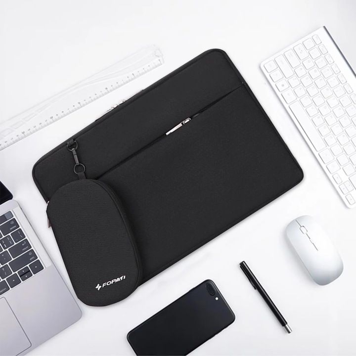 Geanta laptop YANYXR 13.3 inch negru 34.5x24x2cm usoara business casual