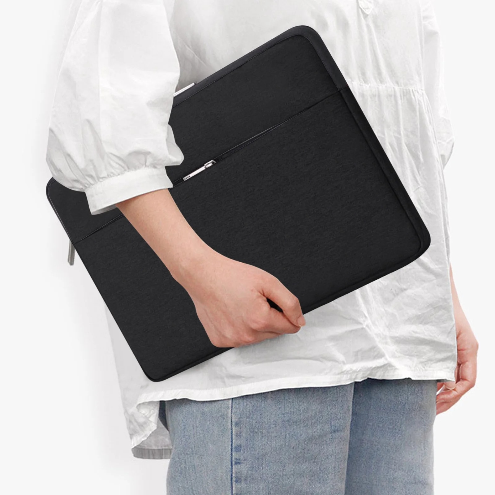 Geanta laptop YANYXR 13.3 inch negru 34.5x24x2cm usoara business casual