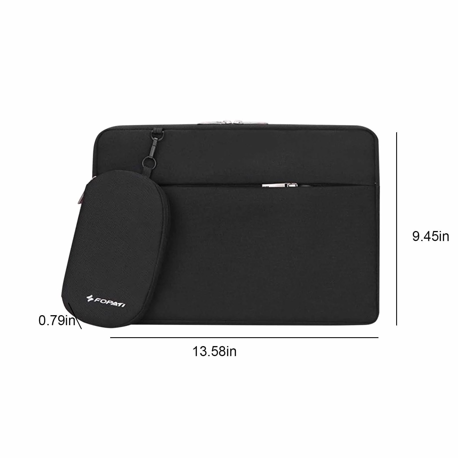 Geanta laptop YANYXR 13.3 inch negru 34.5x24x2cm usoara business casual