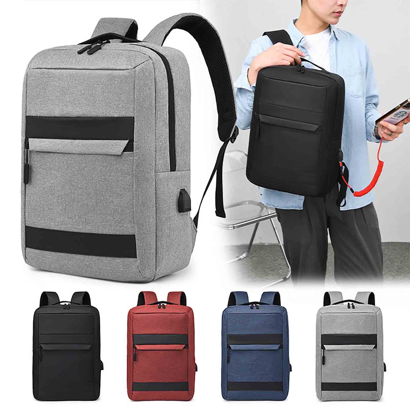 Rucsac laptop YANYXR 15.6 inch USB negru 40x28x14cm unisex