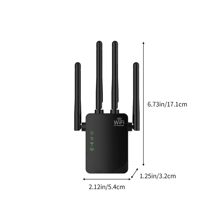YANYXR WiFi jelismétlő 300Mbps 2.4GHz 17.1x5.4x3.2cm