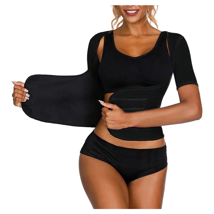 YANYXR neoprén fűző fitnesz nőknek, derékformáló, fekete, 72x64x47cm