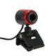 USB2.0 HD уеб камера с микрофон, черно-червено, 640x480px, 360x60°
