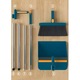 Set matura si faras, maner metalic lung, peri moi, inox, multicolor