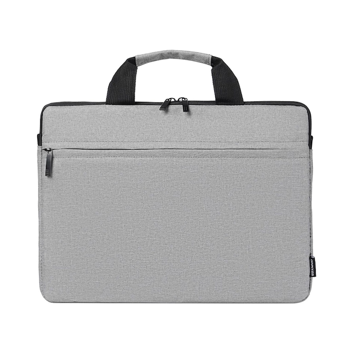 Geanta laptop 14.1 inch, negru, Oxford, 35x26x2.5cm
