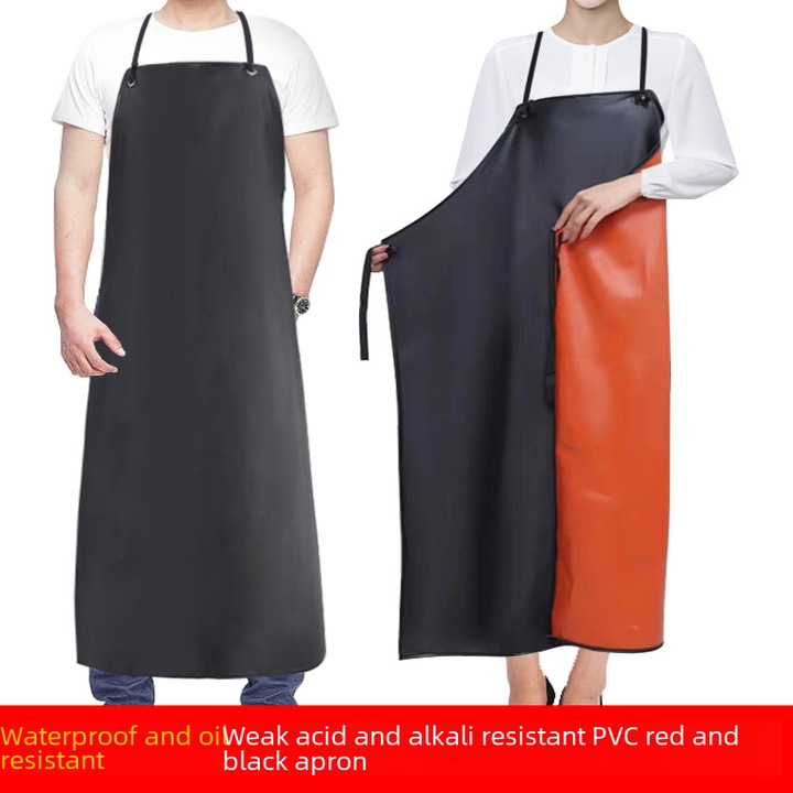 Sort bucatarie PVC rosu negru, rezistent apa si ulei, 70x90cm