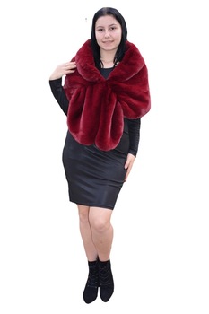 Bolero elegant din blanita fina, D&J Exclusive, Rosu marsala Bolero elegant din blanita fina, D&J Exclusive, Rosu marsala