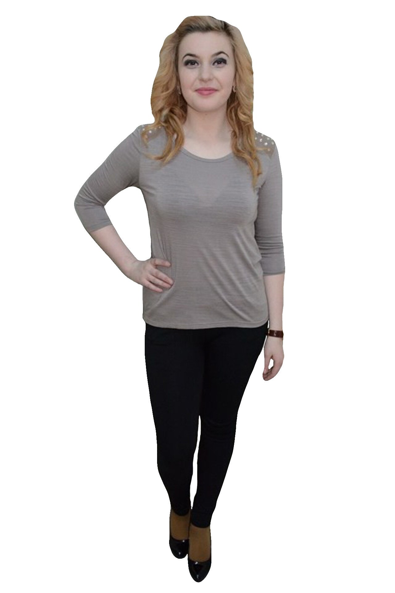 Bluza deosebita, strasuri fashion aplicate,D&J Exclusive, Nisipiu