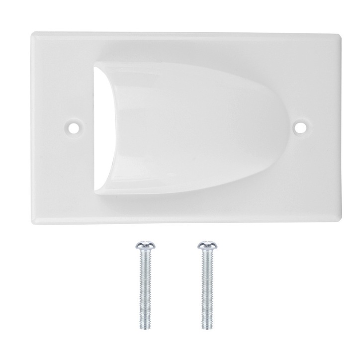 Capac priza perete ABS alb 11.5x7x2.6cm set 3 piese