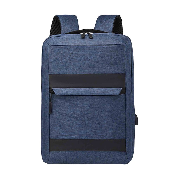 Rucsac laptop YANYXR 15.6 inch USB negru 40x28x14cm unisex