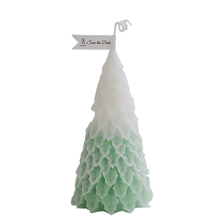 Lumanare aromata brad de Craciun YANYXR, 5x5x10cm, set mic cadou