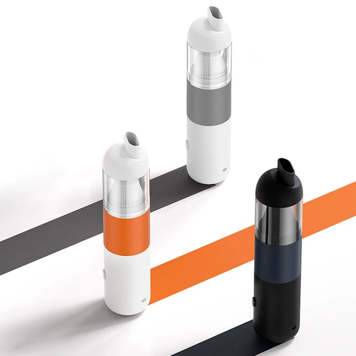 Aspirator auto YANYXR 2 in 1, putere 120W, gri, 25.8x5.7x5.7cm