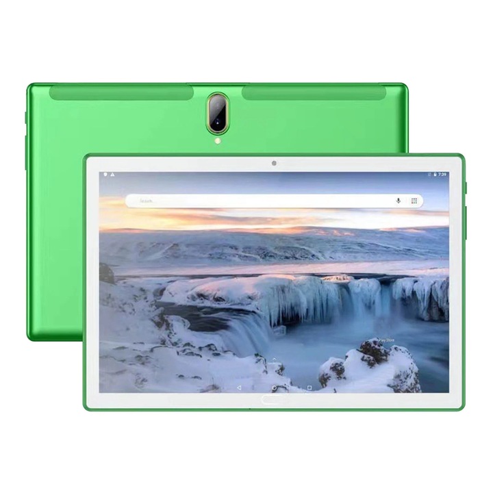 Tableta Android 10.1 inch, YANYXR, quad-core, 2+32GB, verde, 24x16.2cm