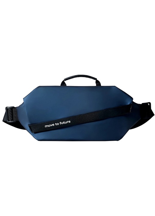 YANYXR crossbody táska kék 37x16x8cm lopásgátló slim