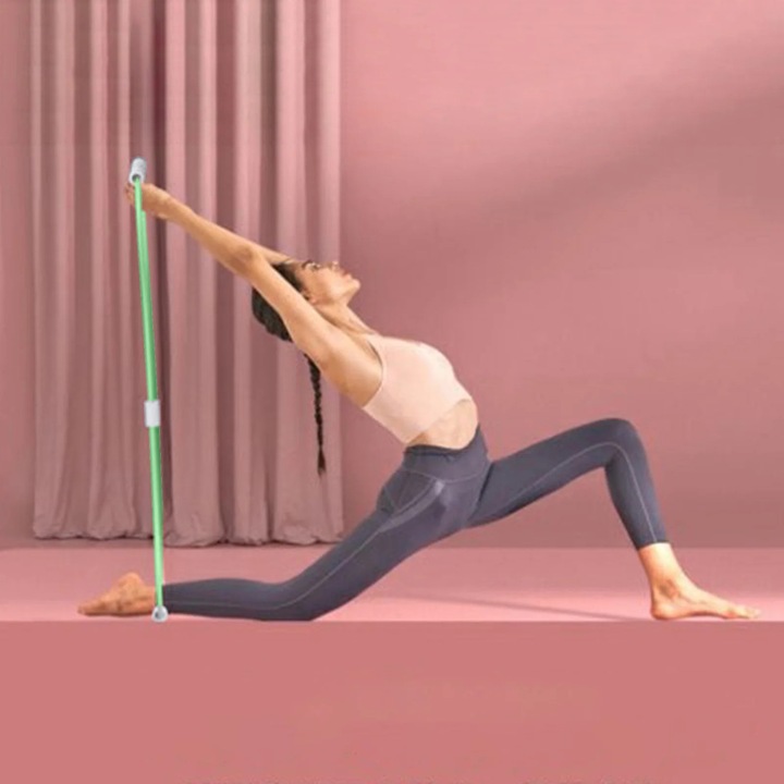 Centura elastica fitness, ZYBLSSBB, 50x1.5x5 cm, verde, flexibilitate si forta