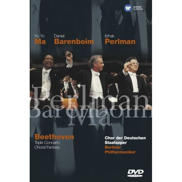 Barenboim,Yo-Yo Ma , Perlman - Beethoven Triple concerto and Choral Fantasy (DVD)