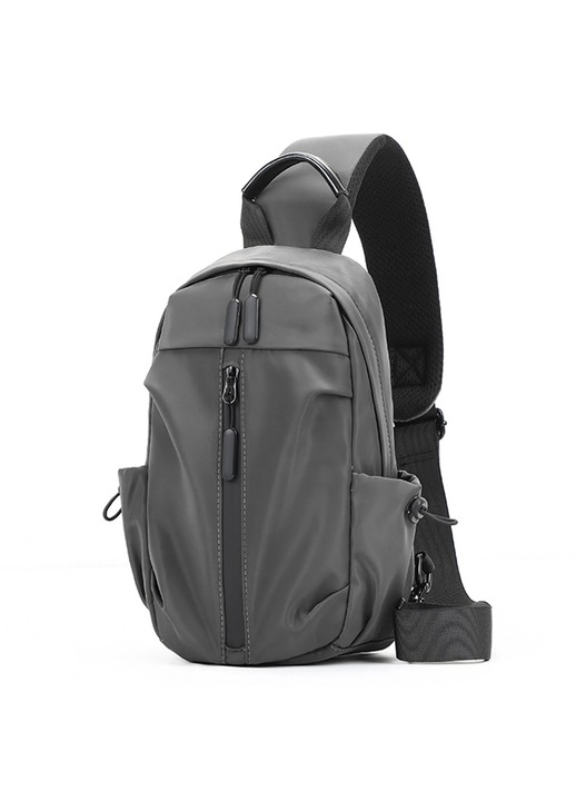 Geanta piept barbati YANYXR nylon multifunctionala negru 30x18.5x8cm