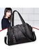 Geanta tote YANYXR piele moale capacitate mare negru 30x12x20cm