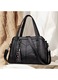 Geanta tote YANYXR piele moale capacitate mare negru 30x12x20cm