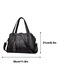 Geanta tote YANYXR piele moale capacitate mare negru 30x12x20cm
