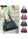 Geanta tote YANYXR piele moale capacitate mare negru 30x12x20cm