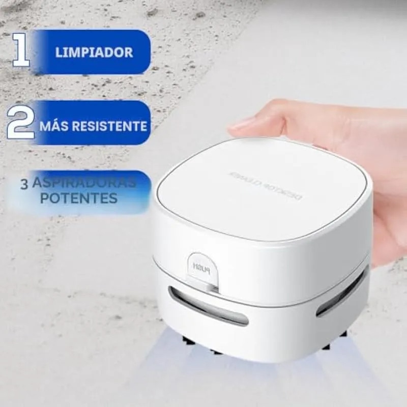 Aspirator de masa portabil, fara fir, putere 500Pa, mic, negru