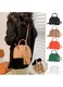 Geanta dama YANYXR piele colorata 21x15x8cm set 2 piese