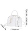 Geanta dama YANYXR piele colorata 21x15x8cm set 2 piese